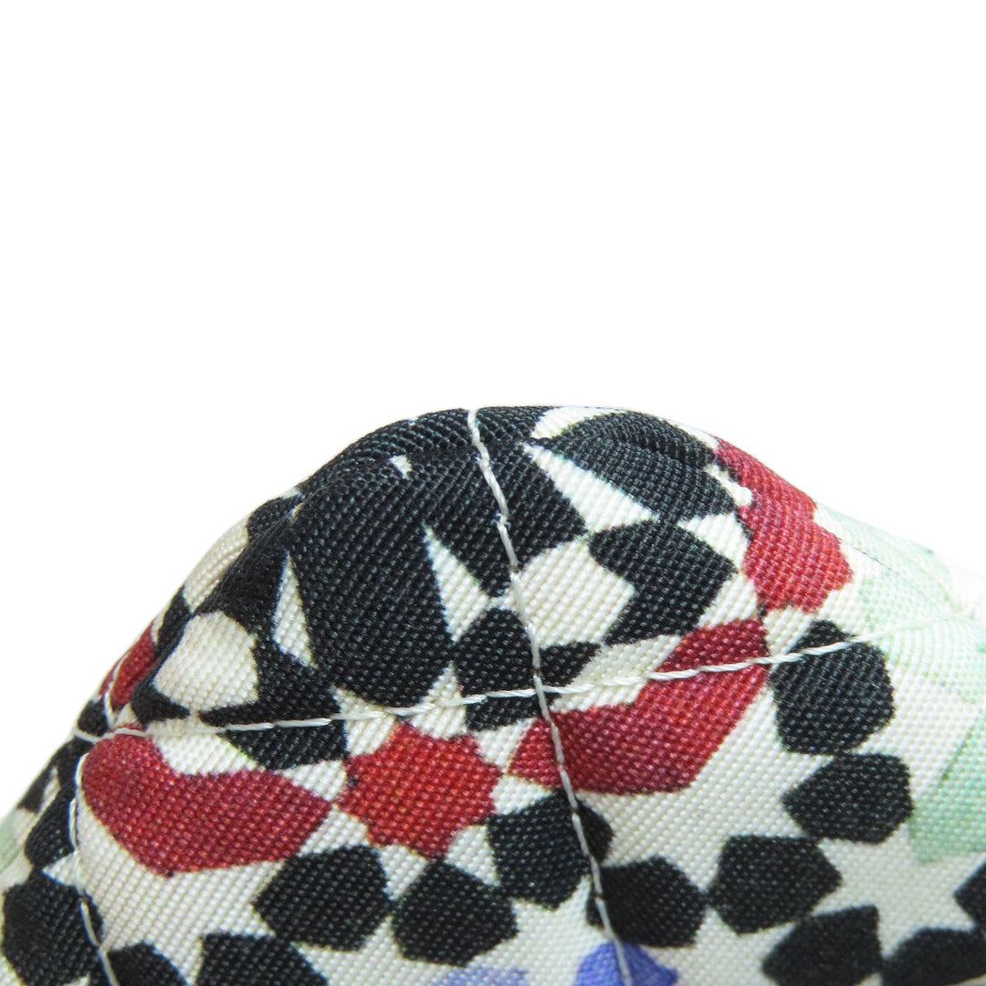 CHANEL Clutch bag quilting black Matelasse Flower Pattern Pouch Women Used Authentic