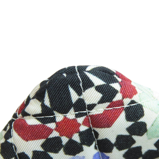 CHANEL Clutch bag quilting black Matelasse Flower Pattern Pouch Women Used Authentic