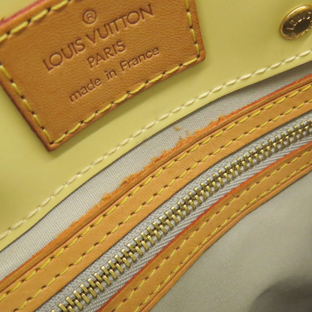 LOUIS VUITTON Handbag M91336 Vernis yellow Lead PM Women Used Authentic