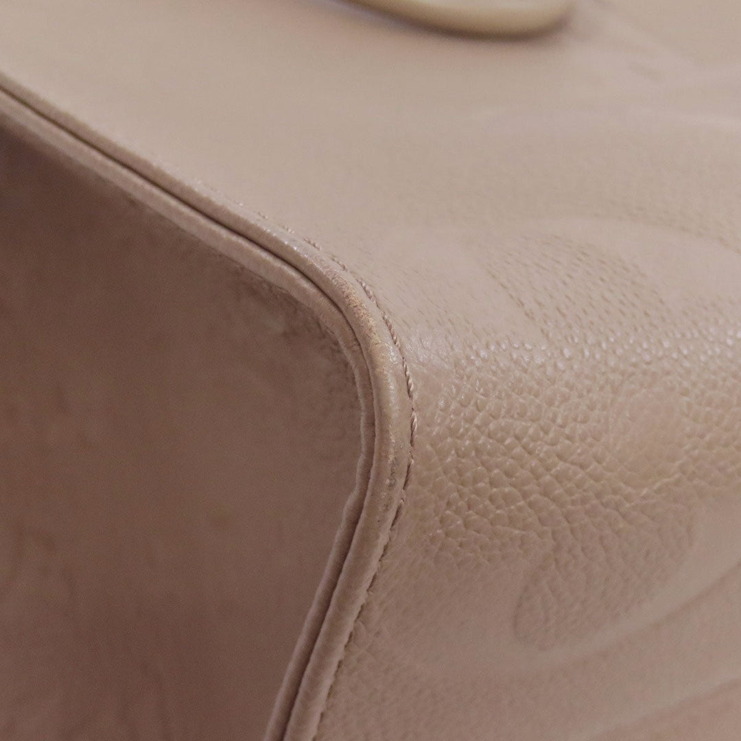 LOUIS VUITTON Tote Bag M45607 Ann Platt beige On the Go MM Women Used Authentic