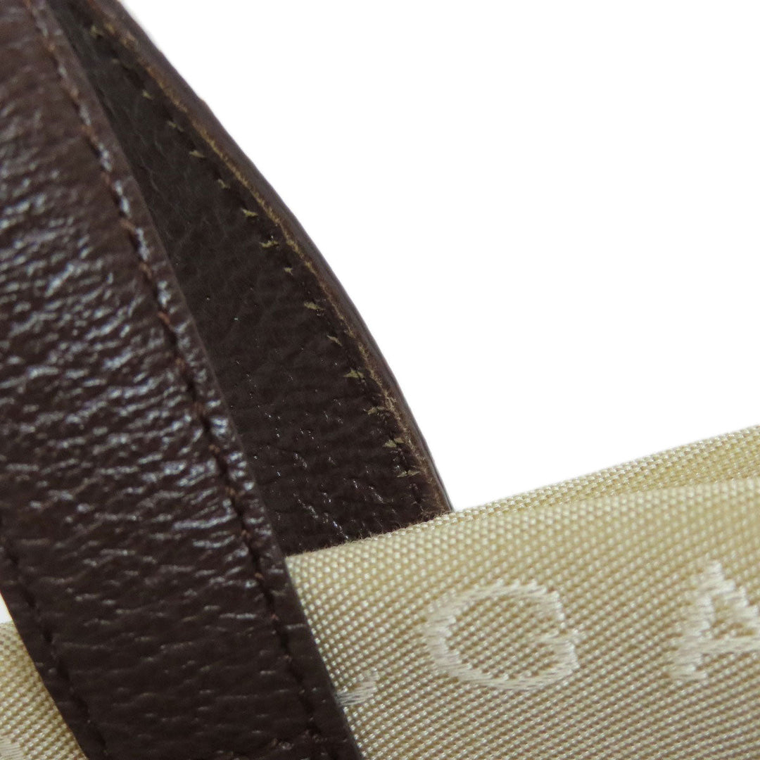 BVLGARI Handbag canvas beige Mini Tote Bag Logomania Women Used Authentic