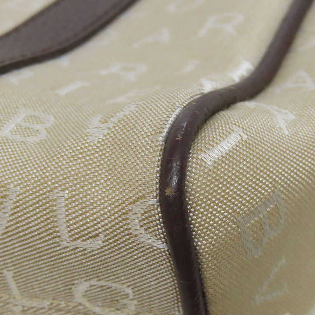 BVLGARI Handbag canvas beige Mini Tote Bag Logomania Women Used Authentic