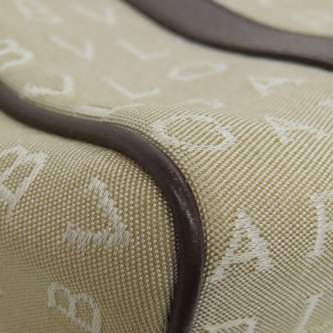 BVLGARI Handbag canvas beige Mini Tote Bag Logomania Women Used Authentic
