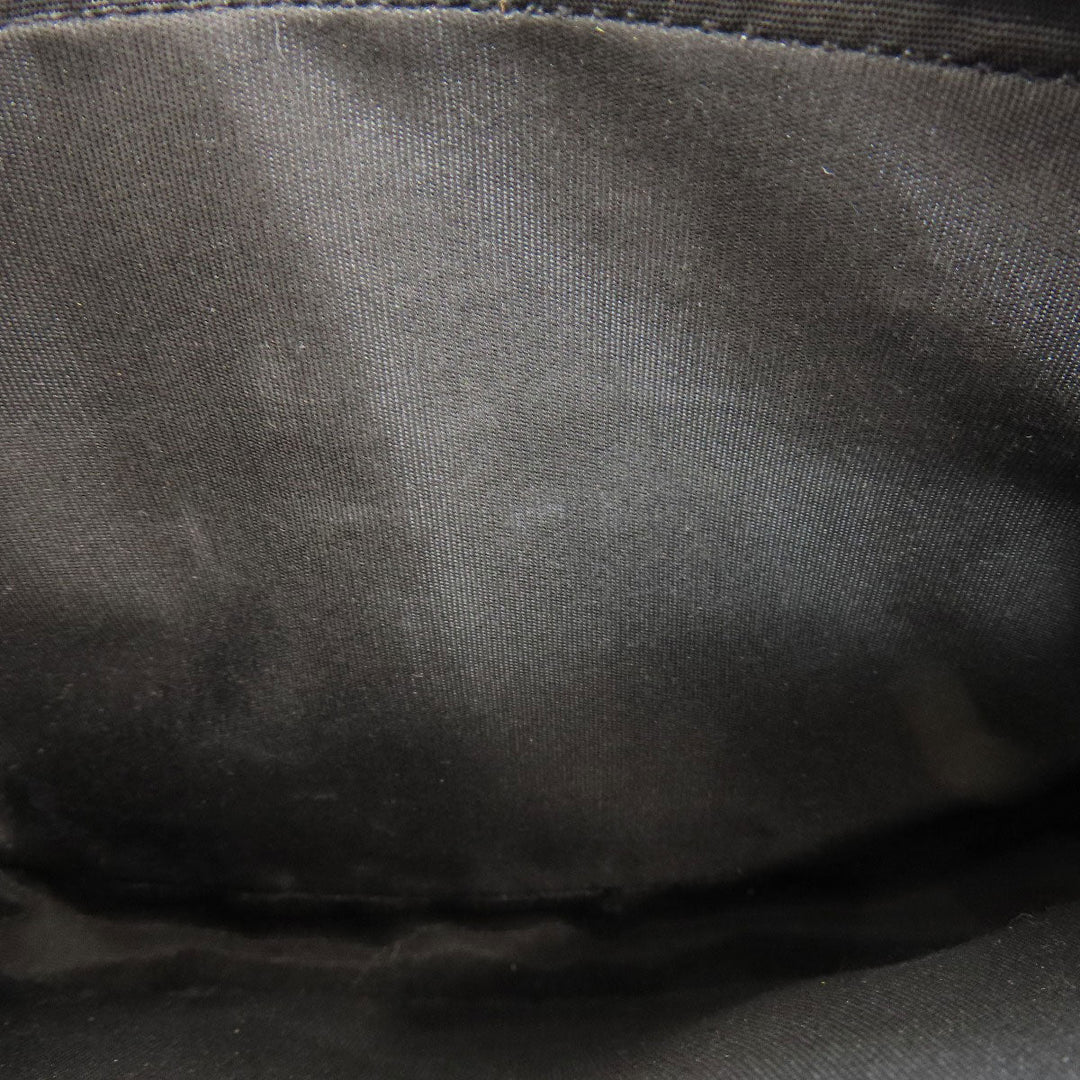 Christian Dior Shoulder Bag leather black Trotter Pattern Women Used Authentic