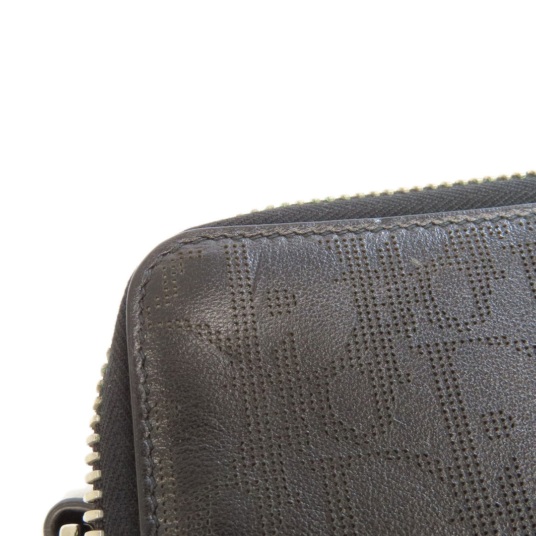 Christian Dior Shoulder Bag leather black Trotter Pattern Women Used Authentic