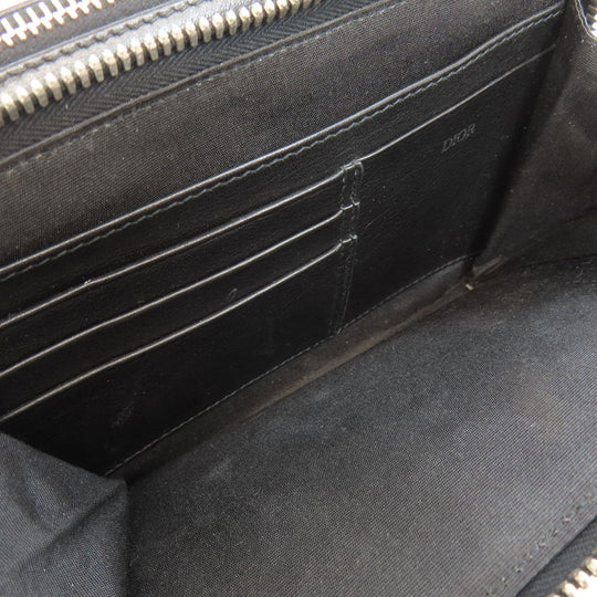 Christian Dior Shoulder Bag leather black Trotter Pattern Women Used Authentic