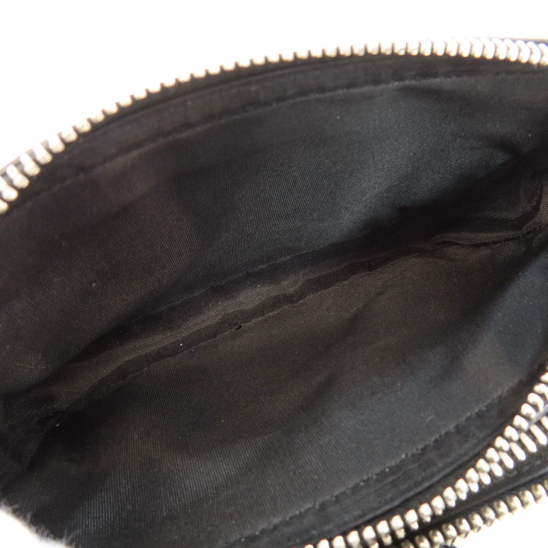 Christian Dior Shoulder Bag leather black Trotter Pattern Women Used Authentic