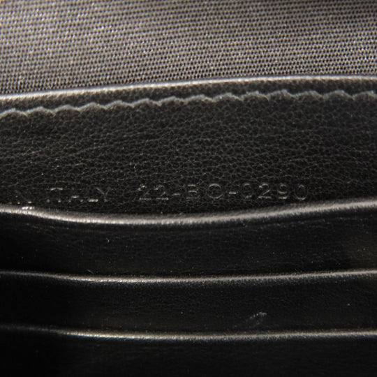 Christian Dior Shoulder Bag leather black Trotter Pattern Women Used Authentic