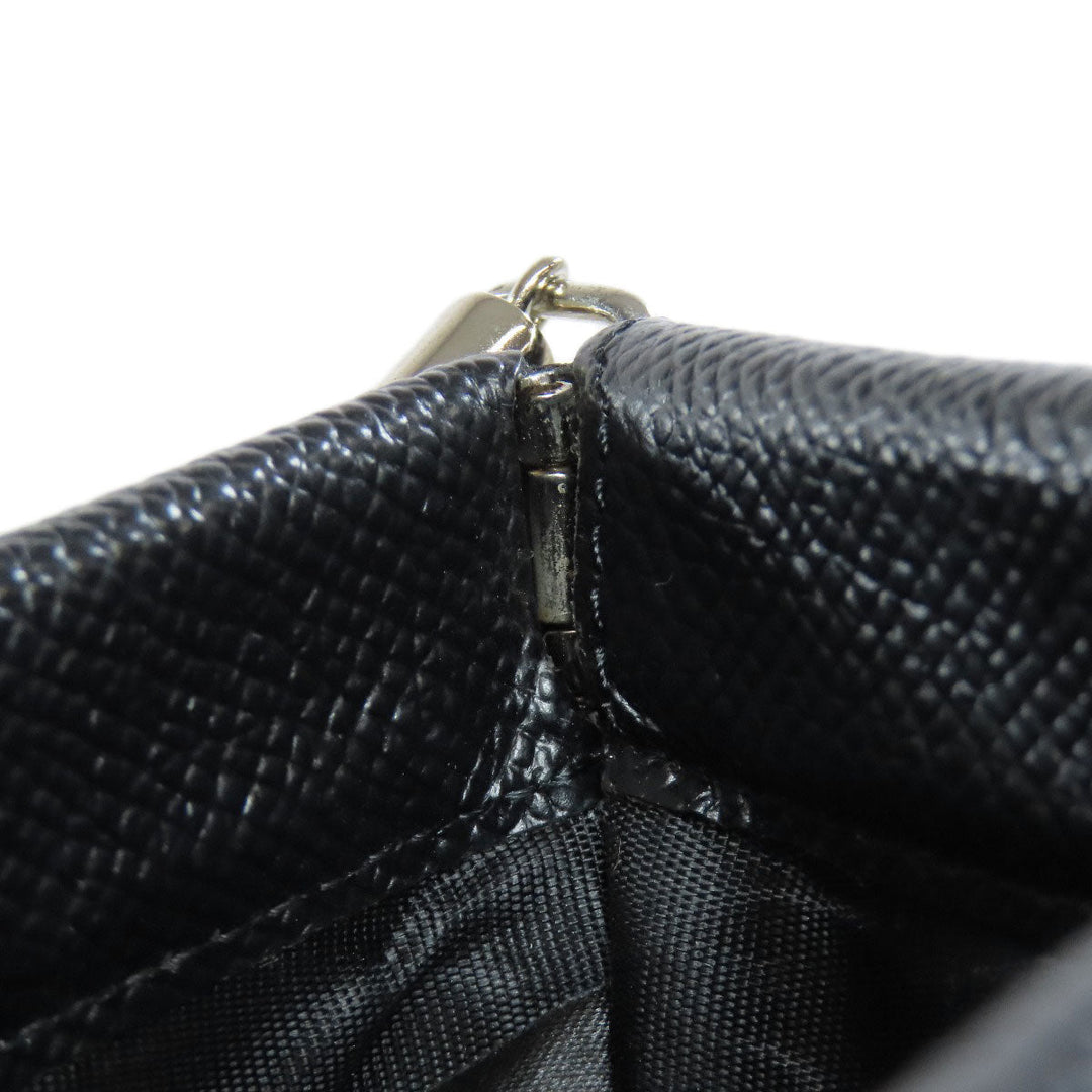 Maison Margiela Shoulder Bag leather black Pochette Women Used Authentic