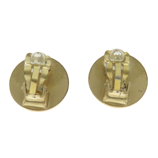 CHANEL Earring metallic gold COCO Mark Women Used Authentic