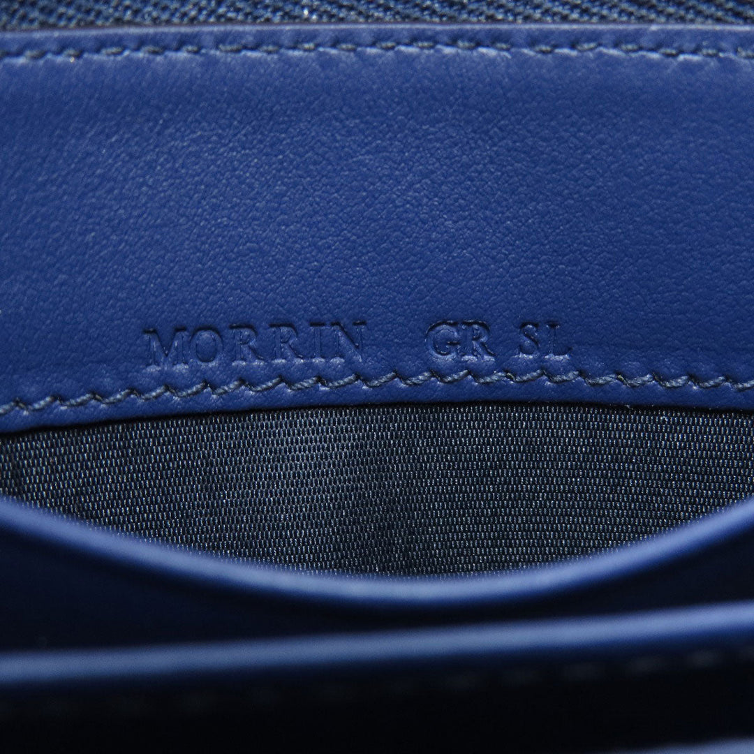 BALLY Coin case leather Navy Barry Stripe mens Used Authentic