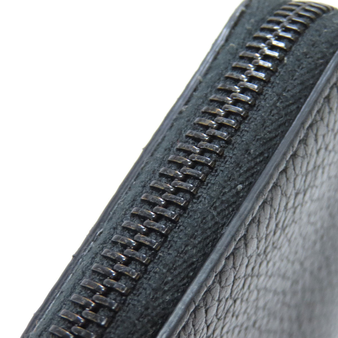 Maison Margiela Long Wallet Purse leather black logo Women Used Authentic