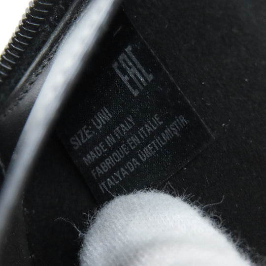 Maison Margiela Long Wallet Purse leather black logo Women Used Authentic
