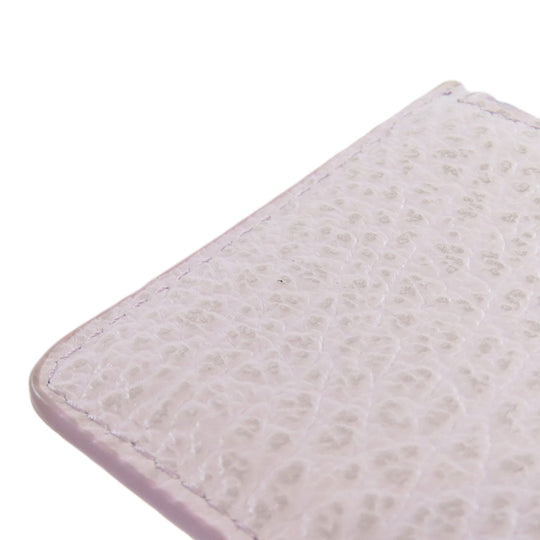 Maison Margiela Coin case leather purple logo Women Used Authentic