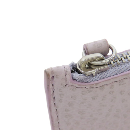 Maison Margiela Coin case leather purple logo Women Used Authentic