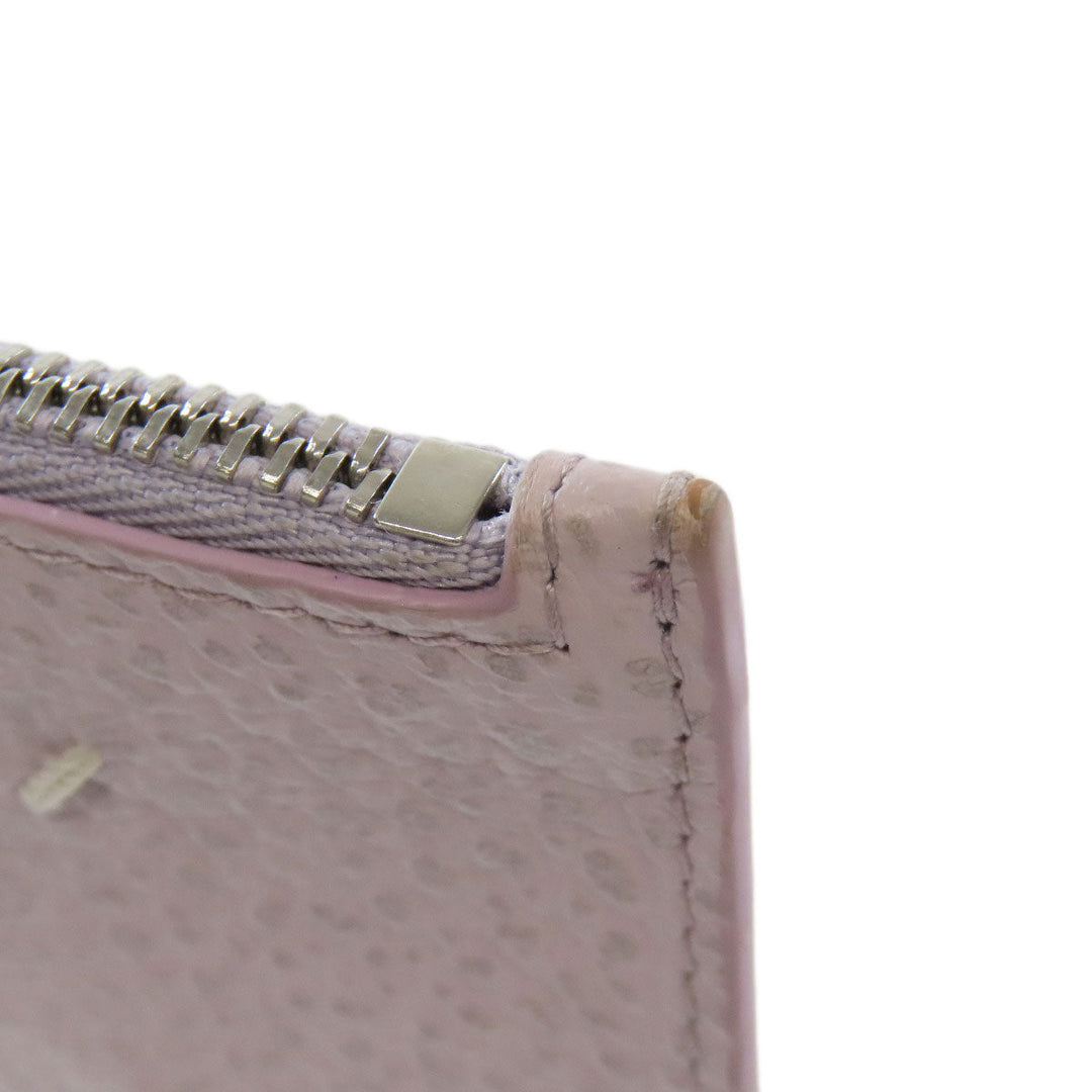 Maison Margiela Coin case leather purple logo Women Used Authentic