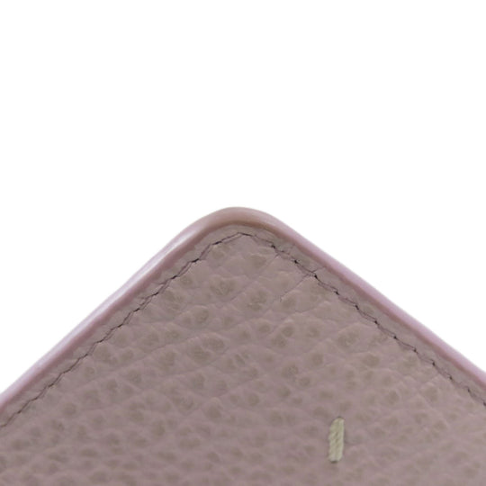 Maison Margiela Coin case leather purple logo Women Used Authentic