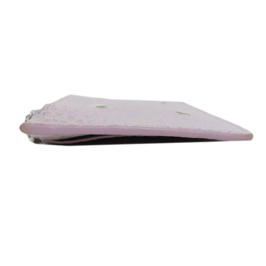 Maison Margiela Coin case leather purple logo Women Used Authentic