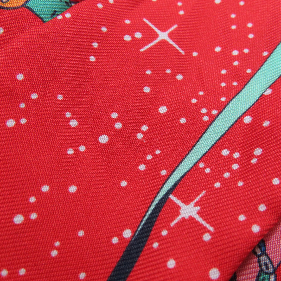 HERMES scarf silk Red Twilly