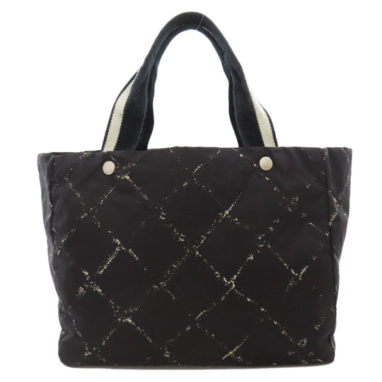 CHANEL Tote Bag Nylon black Travel line Women Used Authentic