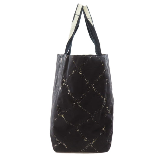 CHANEL Tote Bag Nylon black Travel line Women Used Authentic