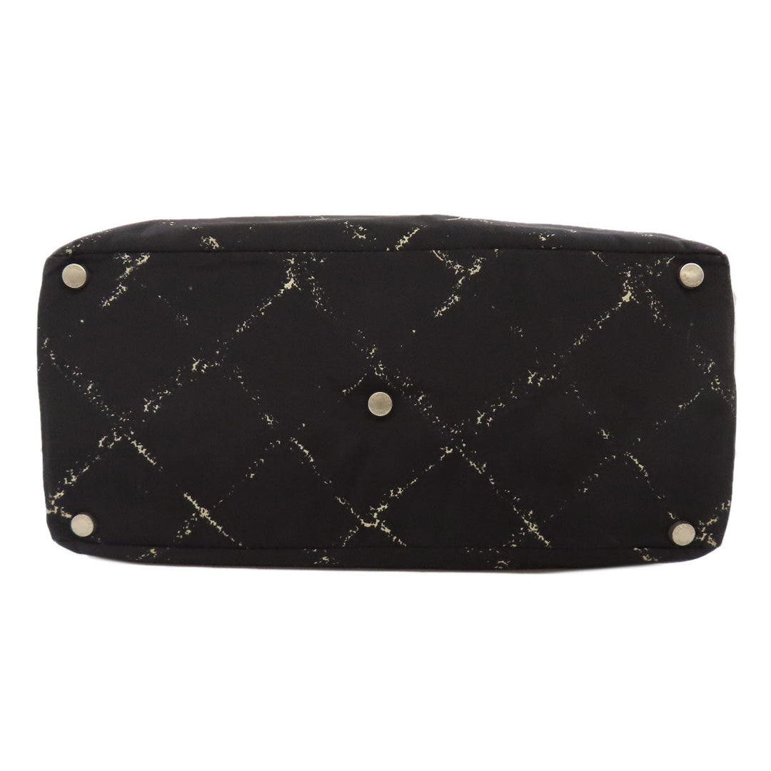 CHANEL Tote Bag Nylon black Travel line Women Used Authentic