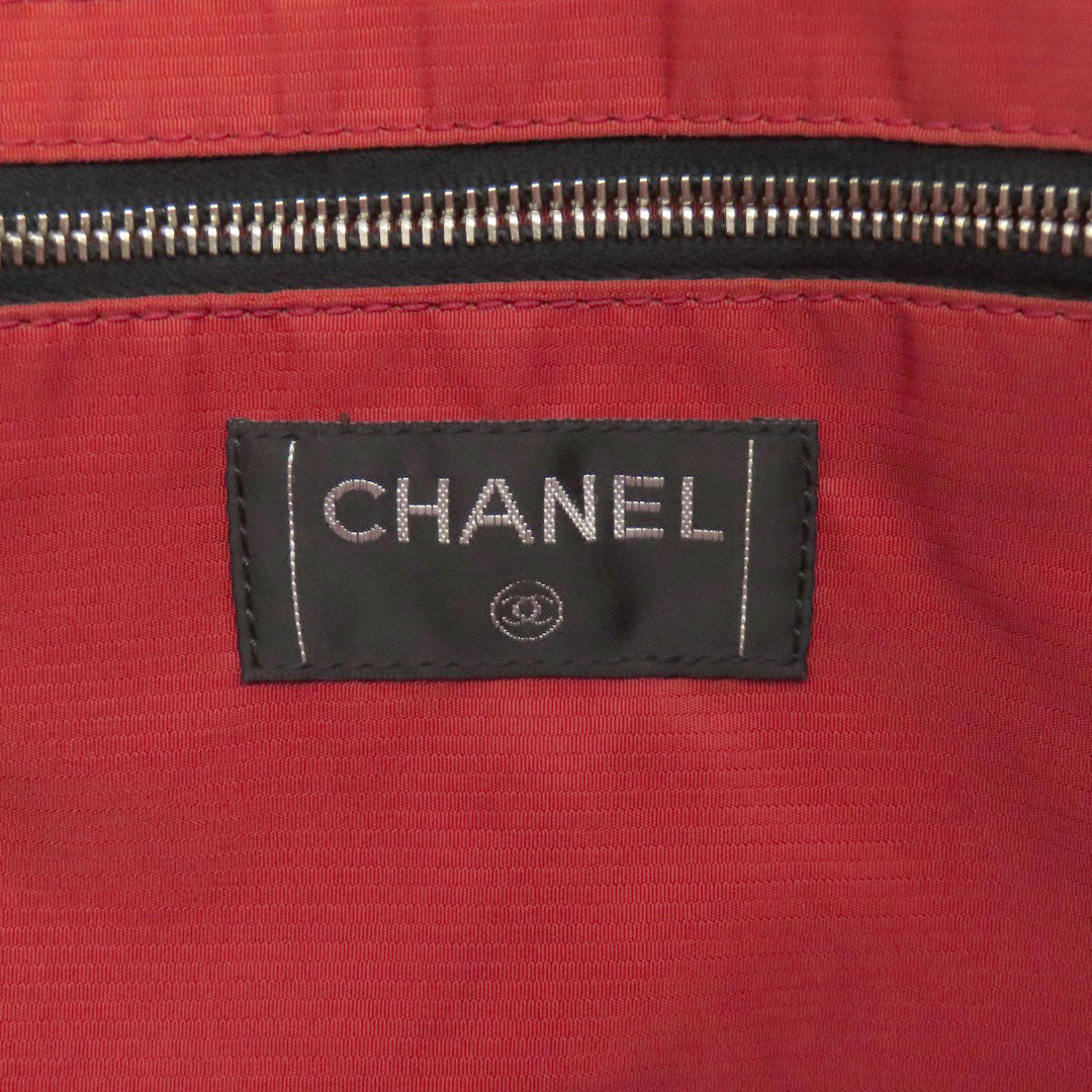CHANEL Tote Bag Nylon black Travel line Women Used Authentic