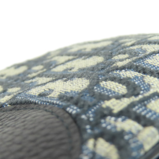 Christian Dior Bifold Wallet canvas black Trotter Pattern
