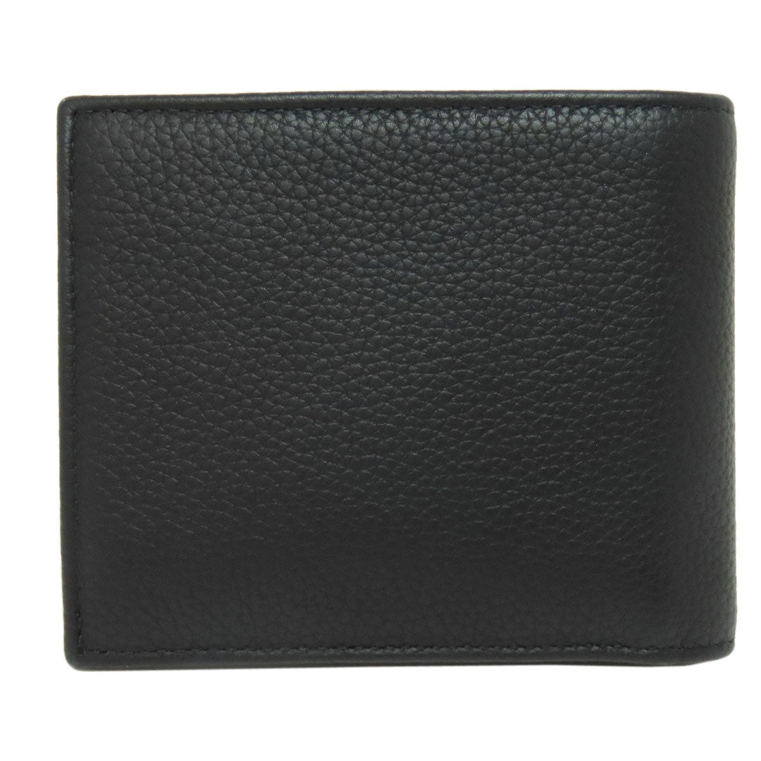 Christian Dior Bifold Wallet canvas black Trotter Pattern