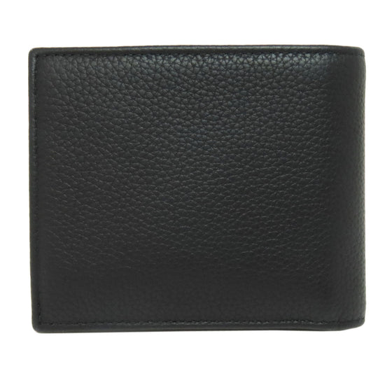 Christian Dior Bifold Wallet canvas black Trotter Pattern
