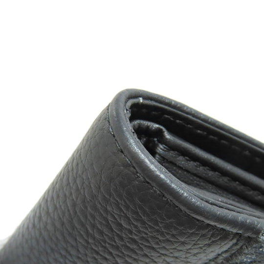 Christian Dior Bifold Wallet canvas black Trotter Pattern