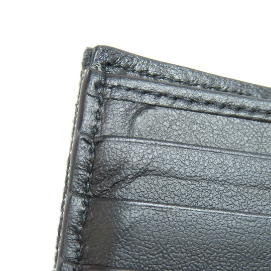 Christian Dior Bifold Wallet canvas black Trotter Pattern