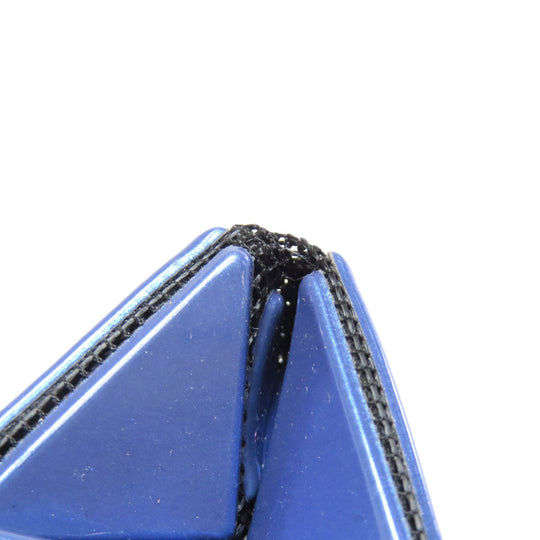 ISSEY MIYAKE Shoulder Bag PVC blue Baobao Women Used Authentic
