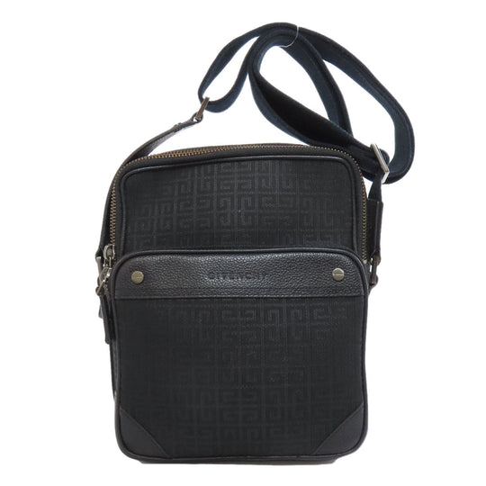 Givenchy Shoulder Bag canvas black logo Women Used Authentic