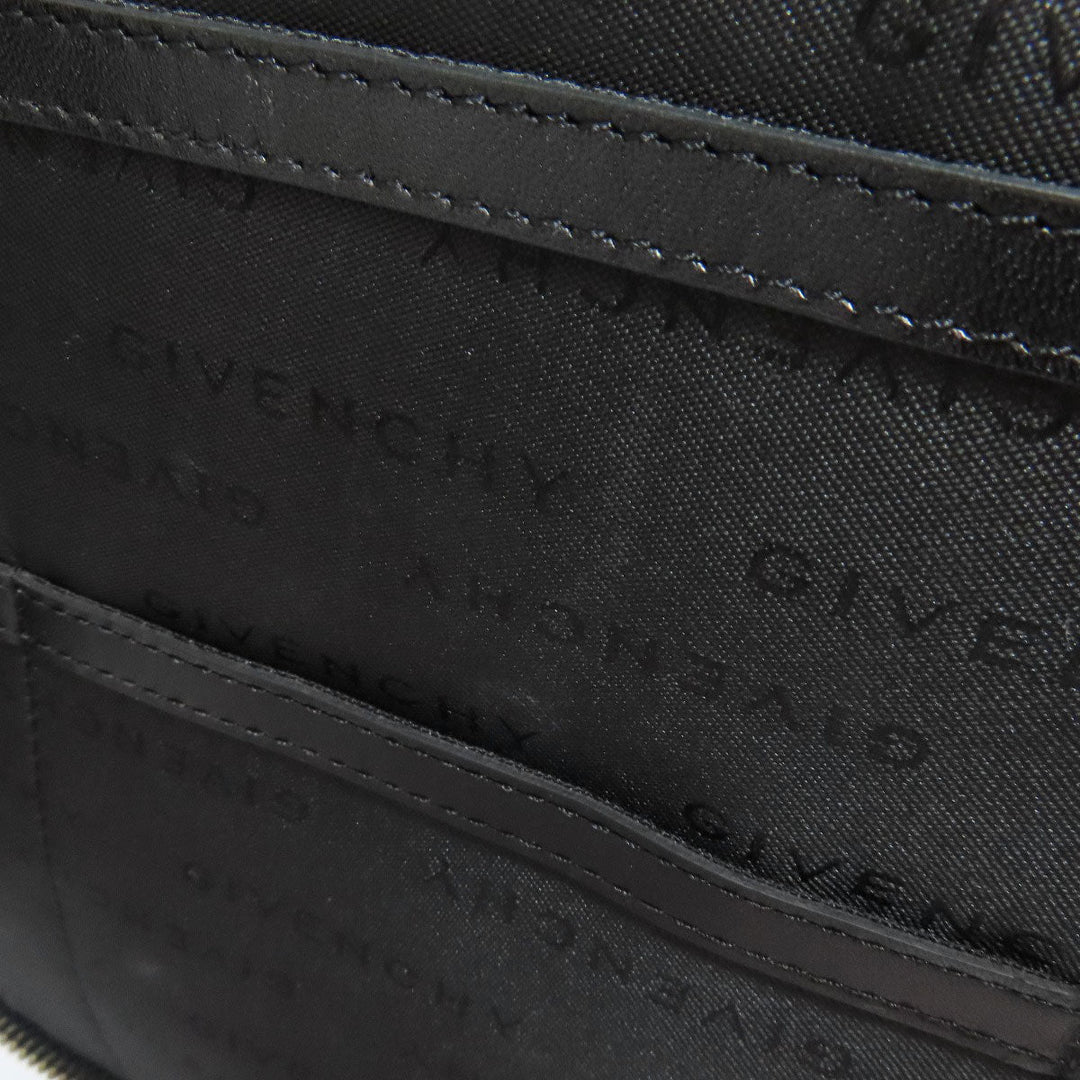 Givenchy Shoulder Bag canvas black logo Women Used Authentic