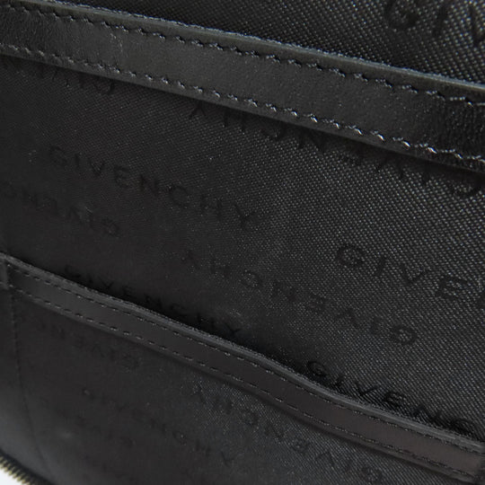 Givenchy Shoulder Bag canvas black logo Women Used Authentic