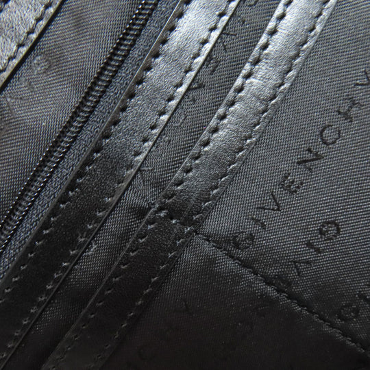 Givenchy Shoulder Bag canvas black logo Women Used Authentic