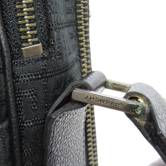 Givenchy Shoulder Bag canvas black logo Women Used Authentic