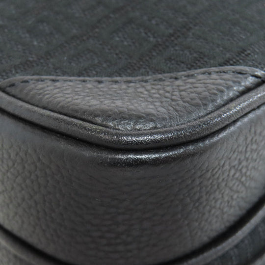 Givenchy Shoulder Bag canvas black logo Women Used Authentic