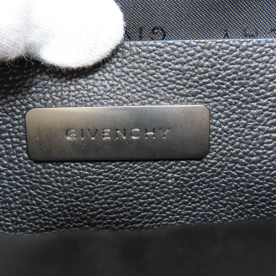 Givenchy Shoulder Bag canvas black logo Women Used Authentic