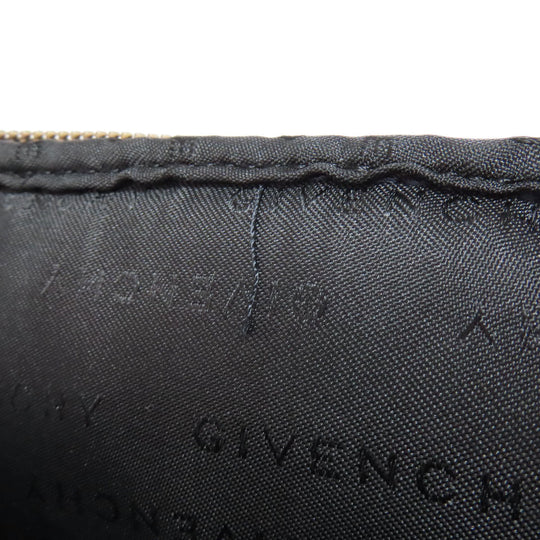 Givenchy Shoulder Bag canvas black logo Women Used Authentic