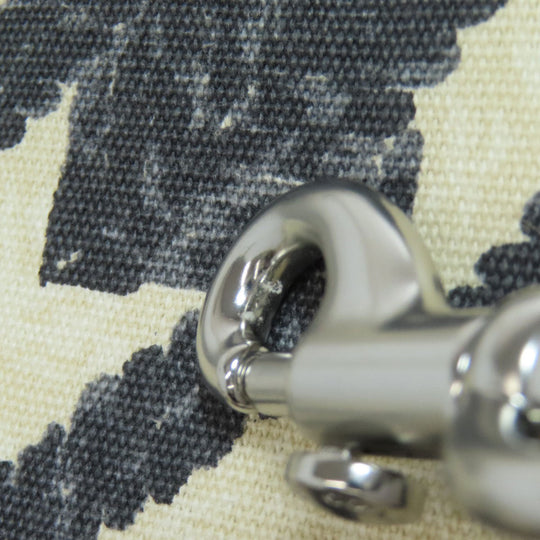 COACH Handbag CJ624 canvas black Dempsey Tote 40 Houndstooth Print and Patch 2WAY Women Used Authentic