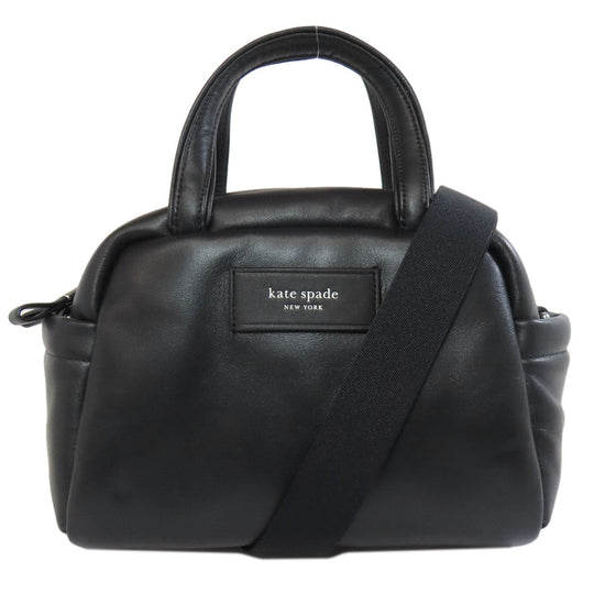 Kate Spade Handbag leather black 2WAY Women Used Authentic