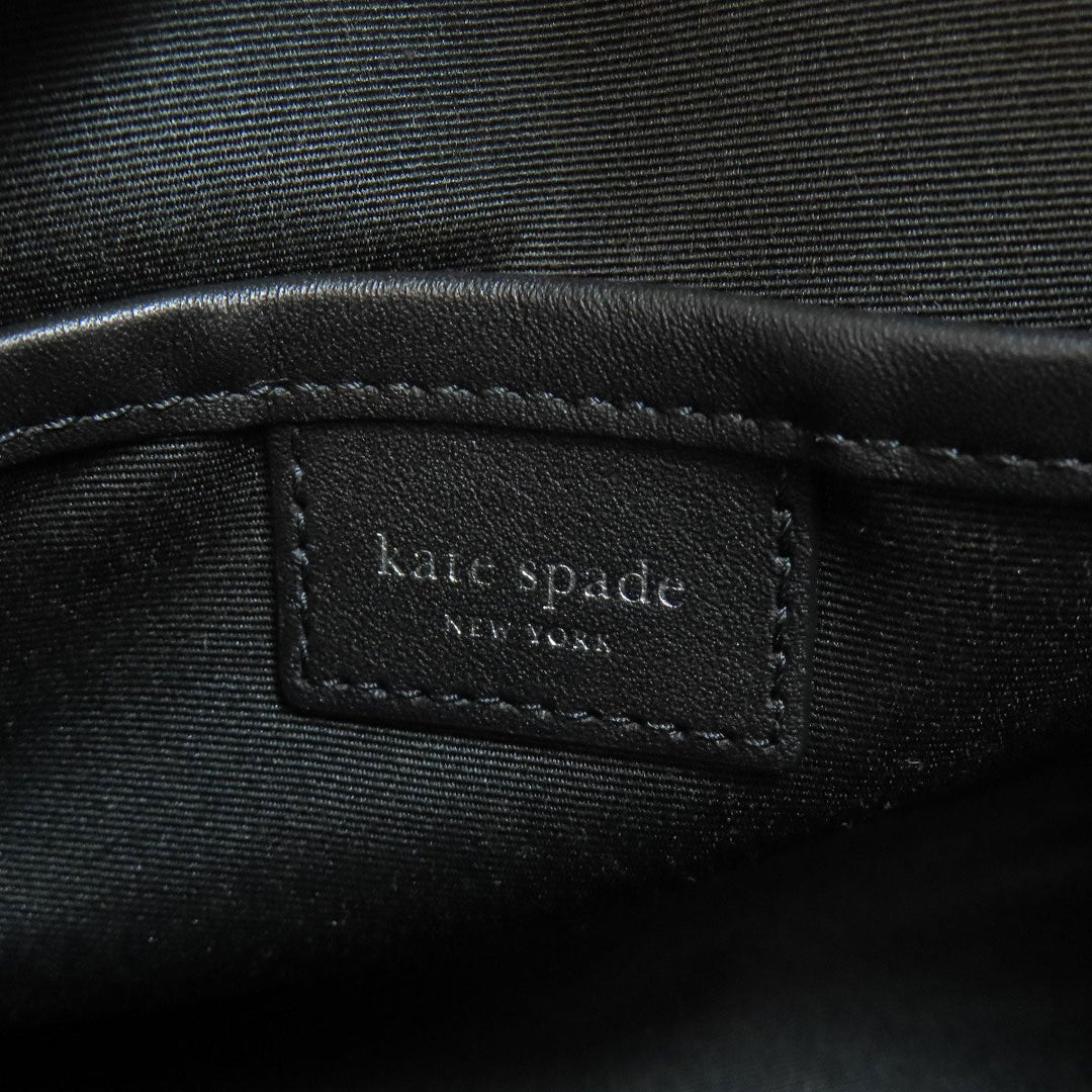 Kate Spade Handbag leather black 2WAY Women Used Authentic