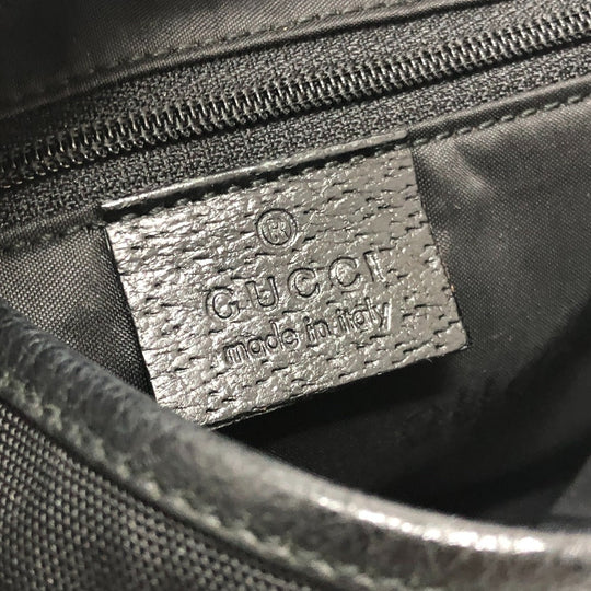 GUCCI Shoulder Bag 001�E3306 Nylon, Leather black Jackie Women Used Authentic