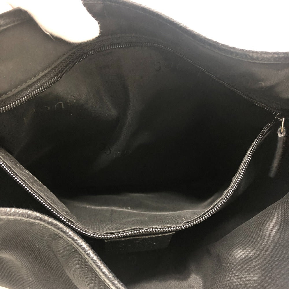 GUCCI Shoulder Bag 001�E3306 Nylon, Leather black Jackie Women Used Authentic