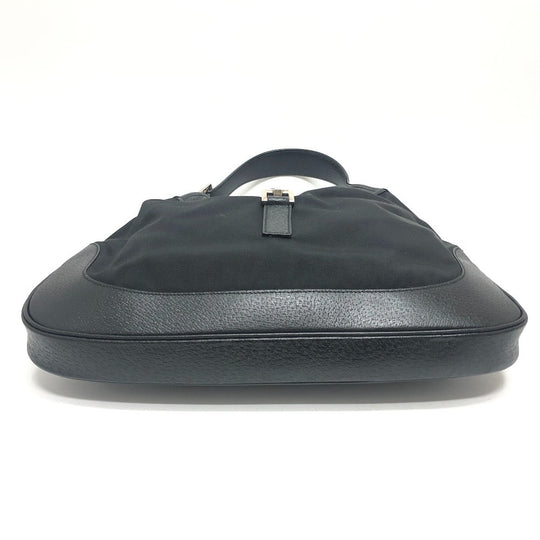 GUCCI Shoulder Bag 001�E3306 Nylon, Leather black Jackie Women Used Authentic