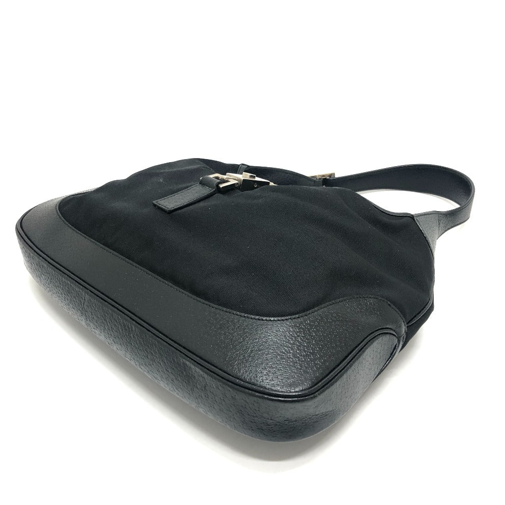 GUCCI Shoulder Bag 001�E3306 Nylon, Leather black Jackie Women Used Authentic