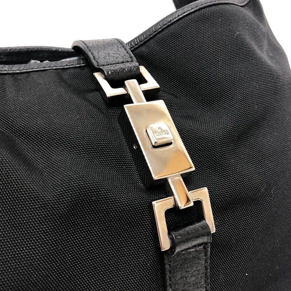 GUCCI Shoulder Bag 001�E3306 Nylon, Leather black Jackie Women Used Authentic