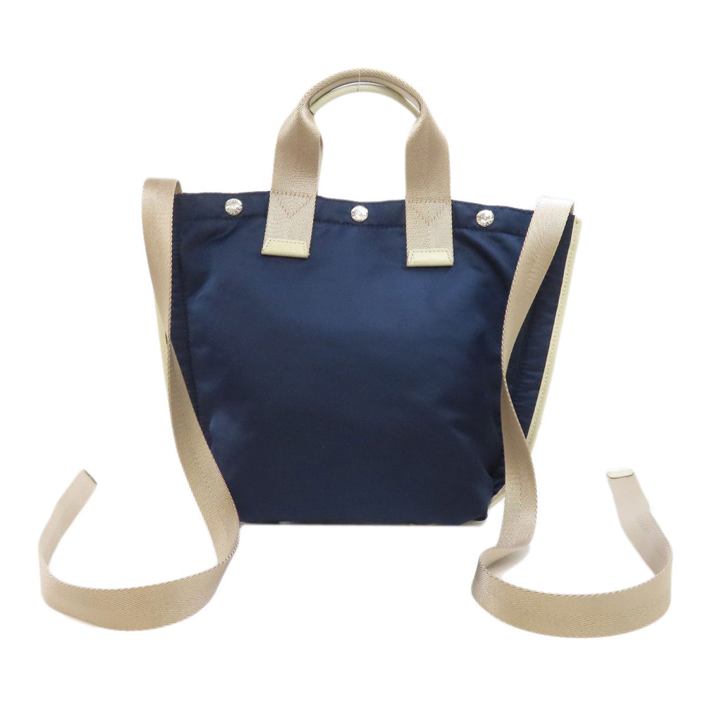 HUNTING WORLD Tote Bag Nylon Navy logo Women Used Authentic